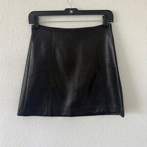 Babaton Black A-Line Mini Skirt for Night Out